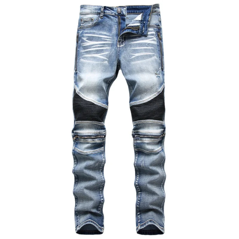 Ellis&Carter Oversized Biker Denim Jeans