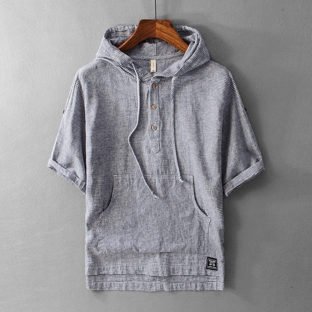 Ellis&Carter Hooded Linen Shirt