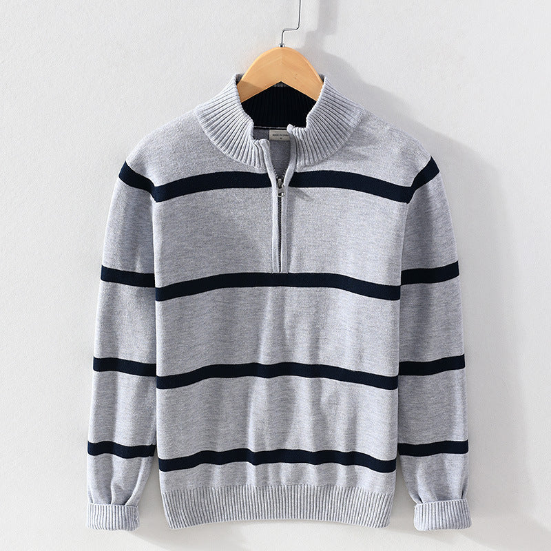 Ellis&Carter Striped Cotton Sweater