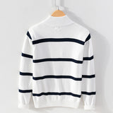 Ellis&Carter Striped Cotton Sweater