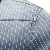 Ellis&Carter Striped Cotton Denim Shirt