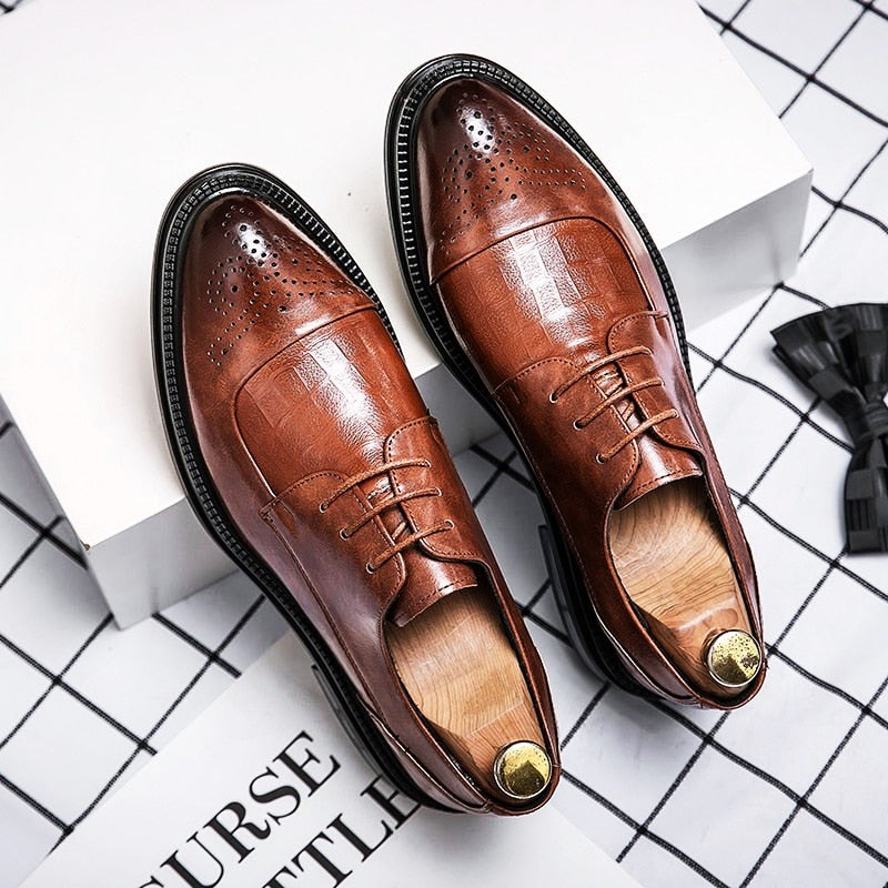 Adriano Vinello Leather Dress Shoes