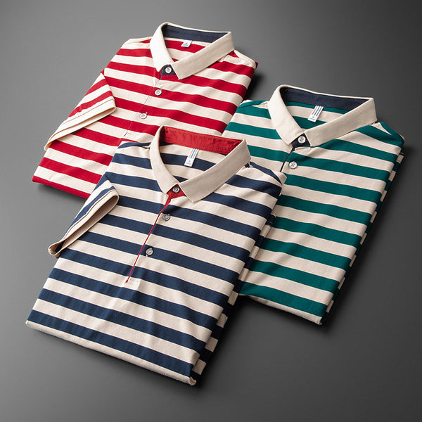 Ellis&Carter Casual Striped Polo Shirt