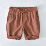 Ellis&Carter Elastic Waist Linen Shorts