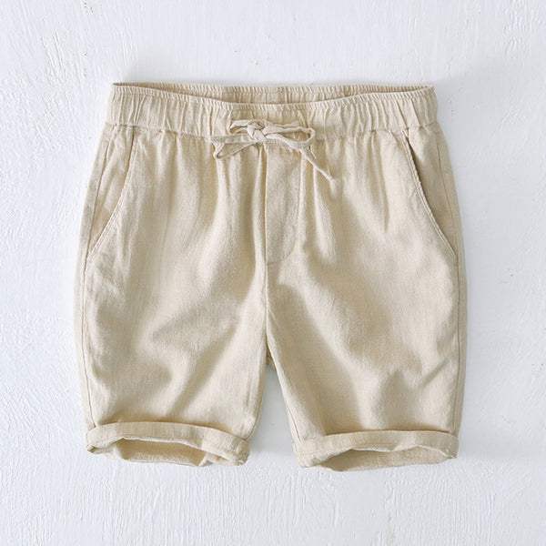 Ellis&Carter Elastic Waist Linen Shorts