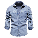 Ellis&Carter Chambray Hybrid Denim Shirt