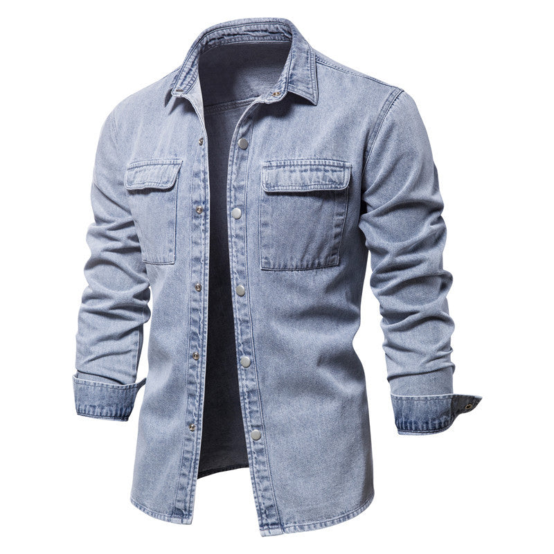 Ellis&Carter Chambray Hybrid Denim Shirt